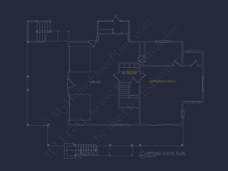 Modern house Plan with 5 Bedrooms, Floor Plans & Blueprints