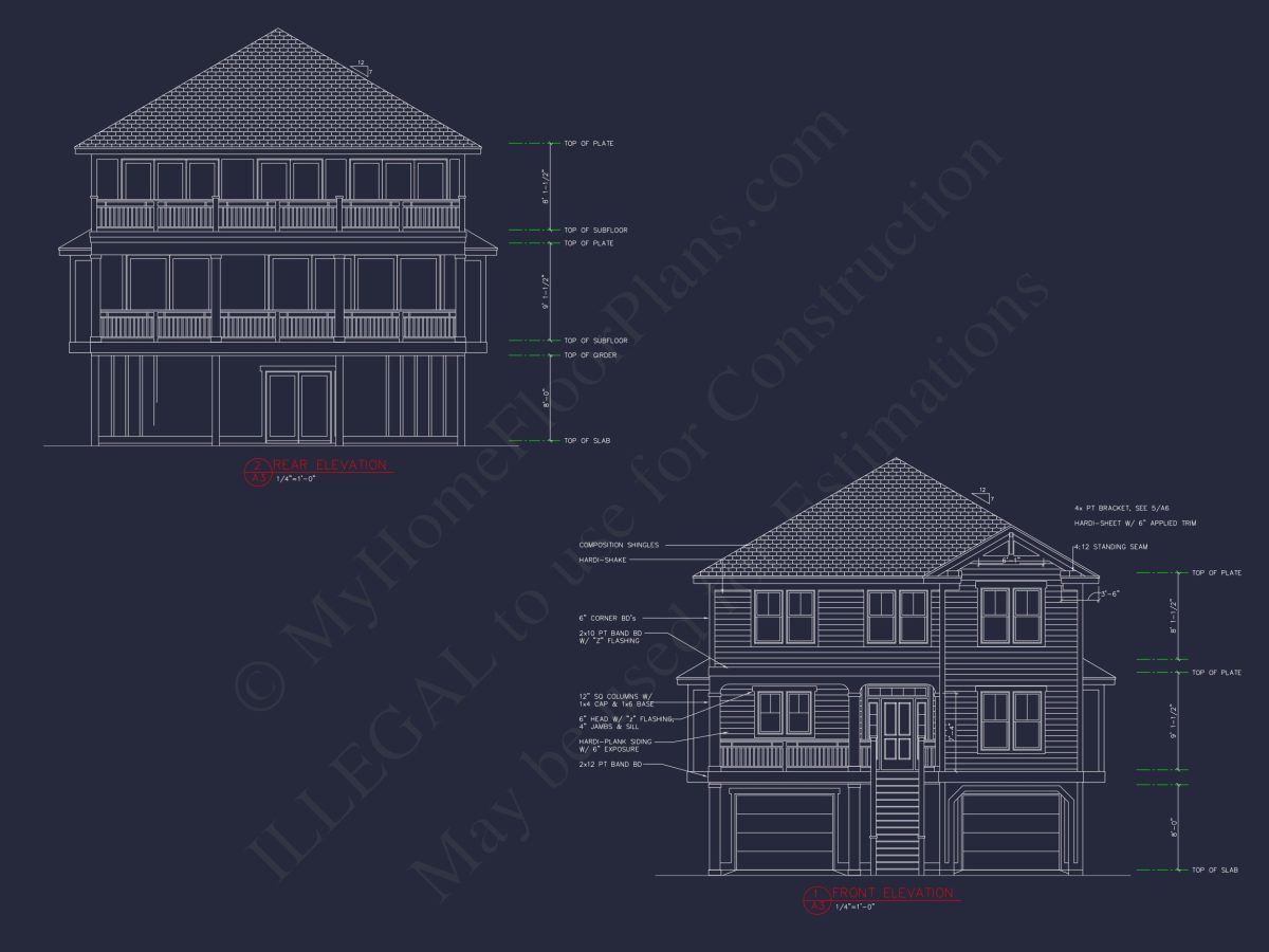Modern house Plan with 7 Bedrooms and Spacious Floor Designs