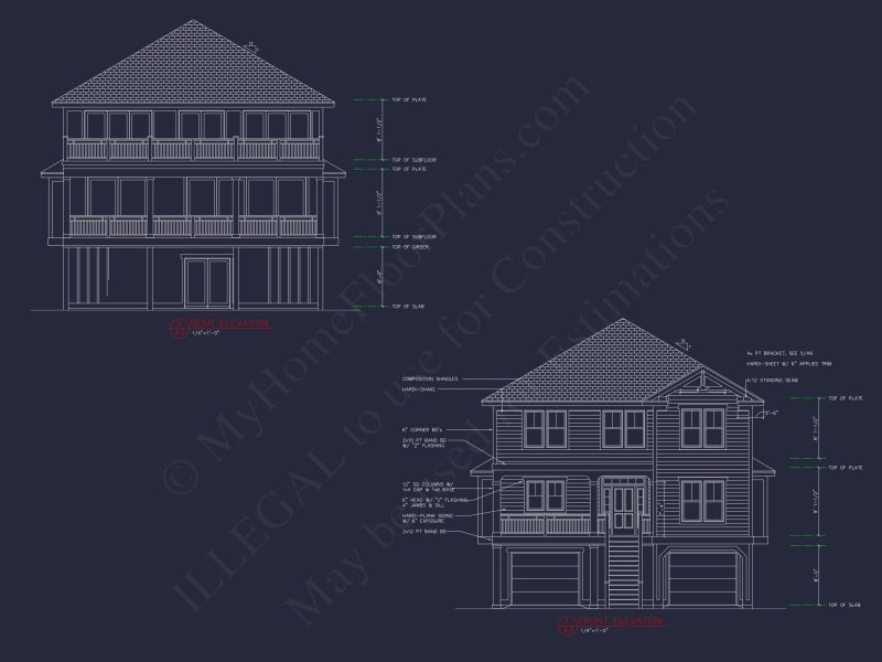 Modern house Plan with 7 Bedrooms and Spacious Floor Designs