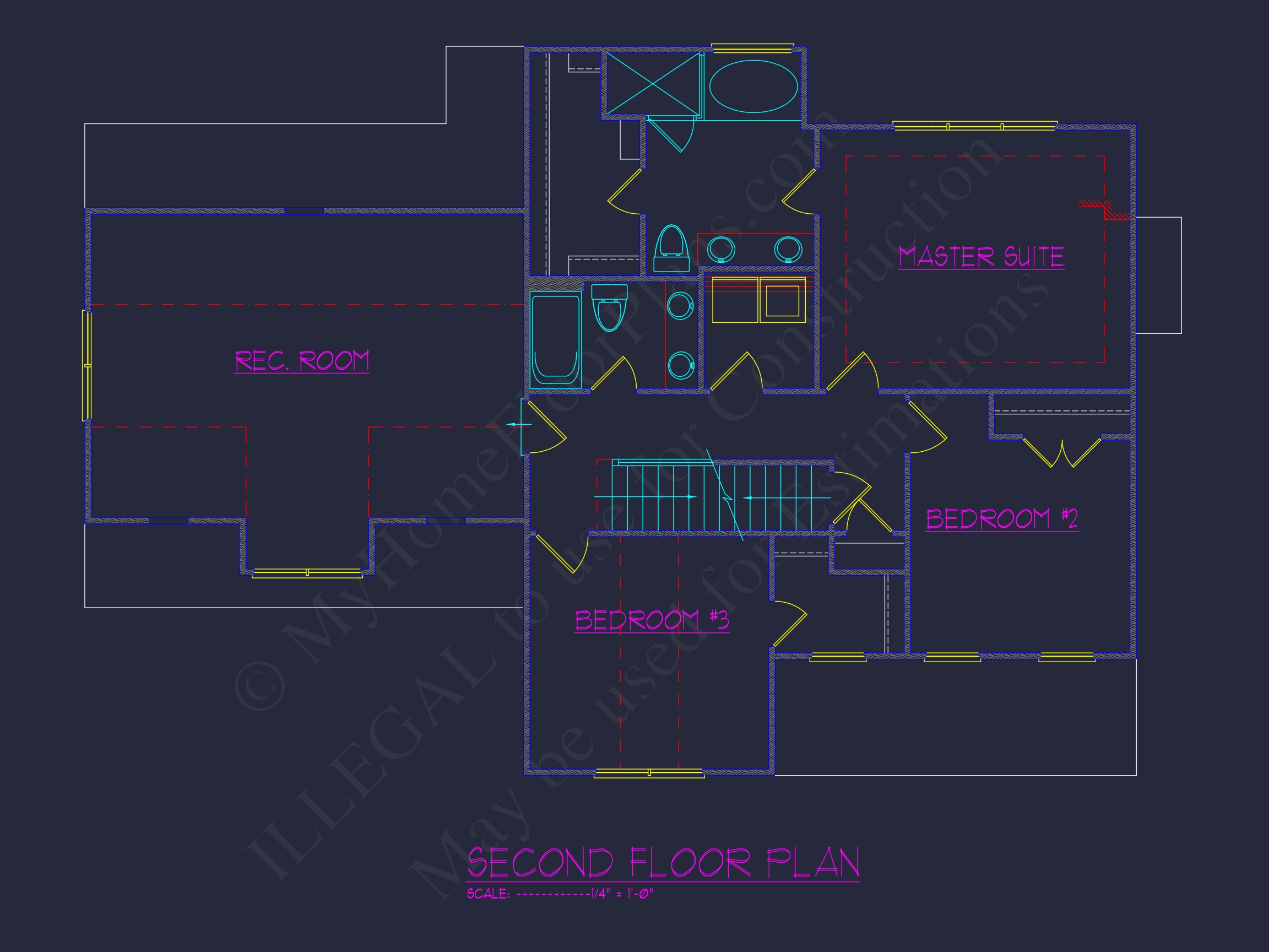 Modern Home Plan with Architectural Designs and CAD Features