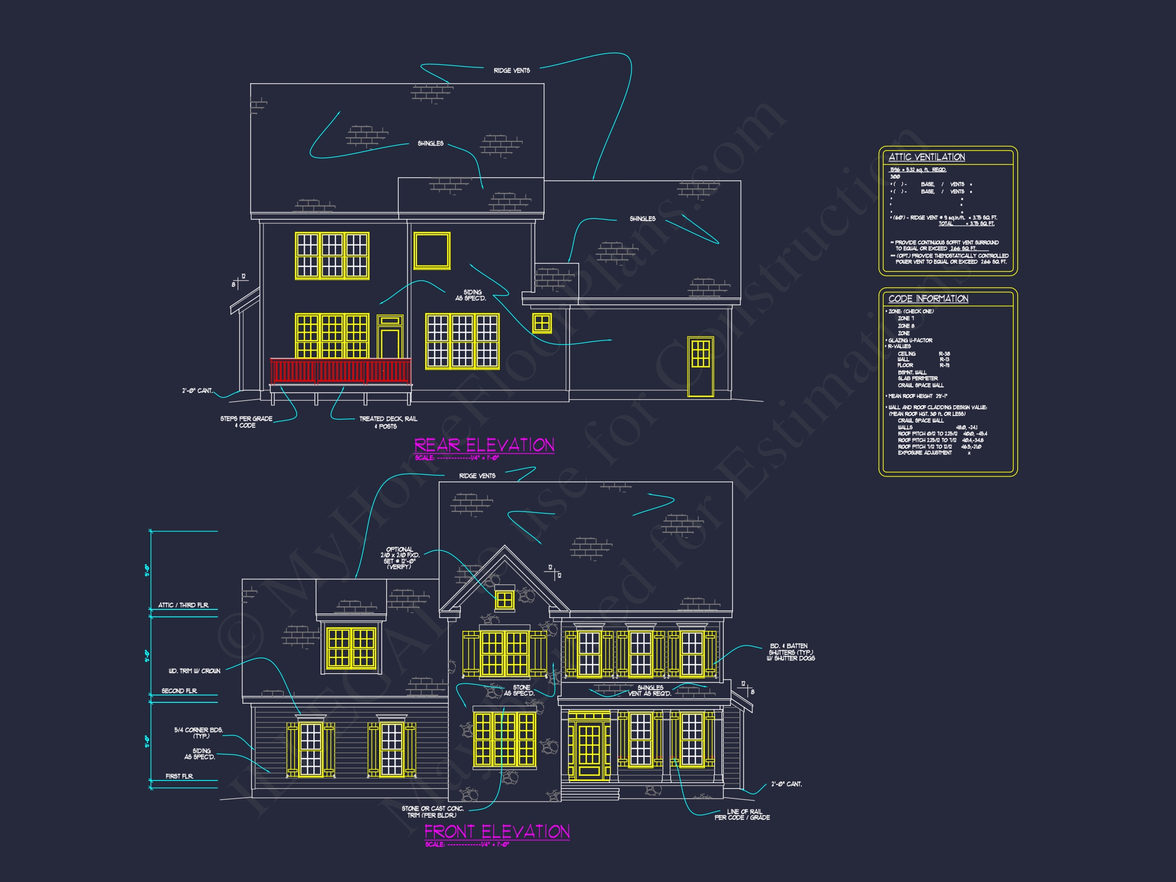 Modern Home Plan with Architectural Designs and CAD Features