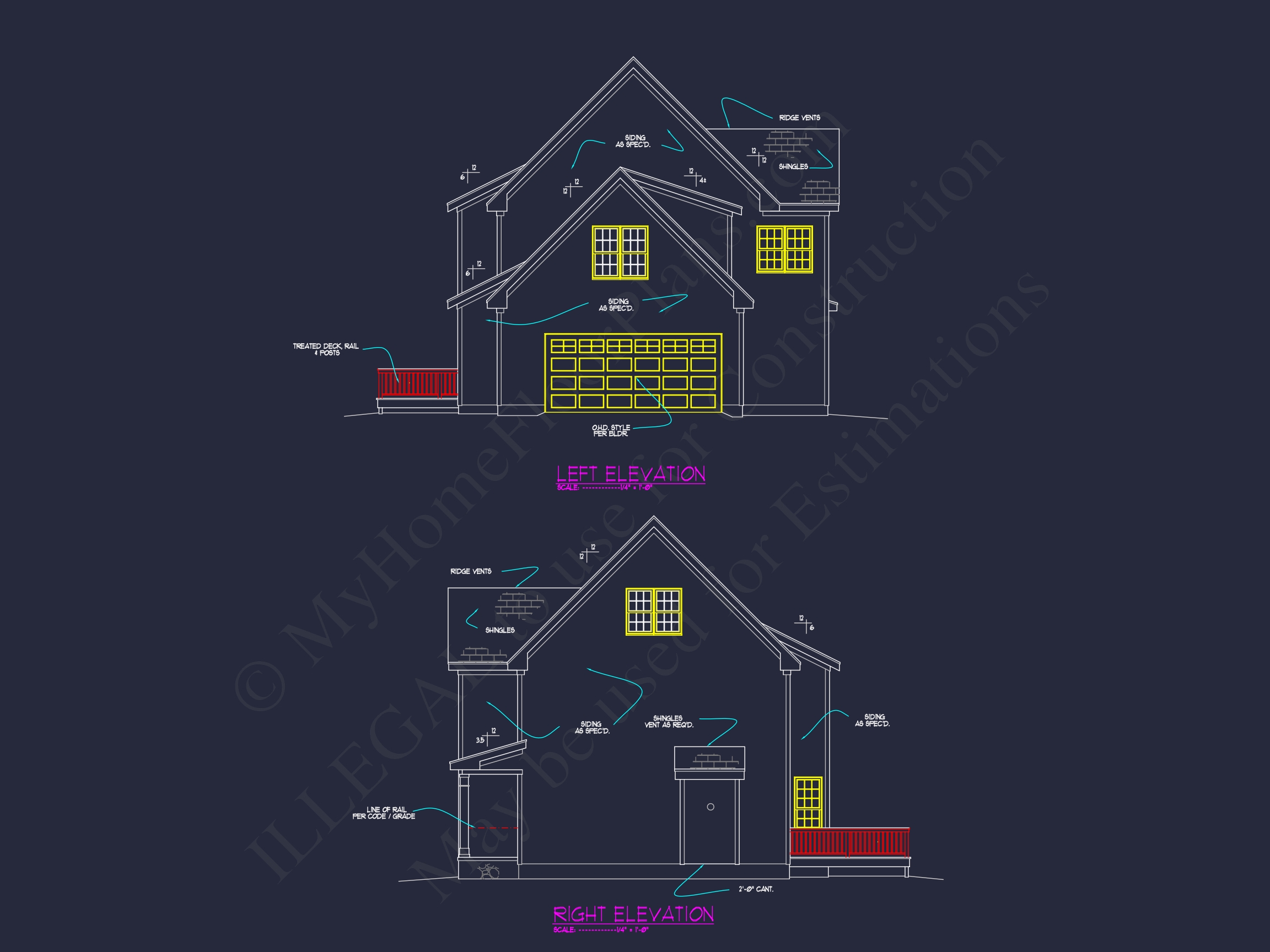 Modern Home Plan with Architectural Designs and CAD Features