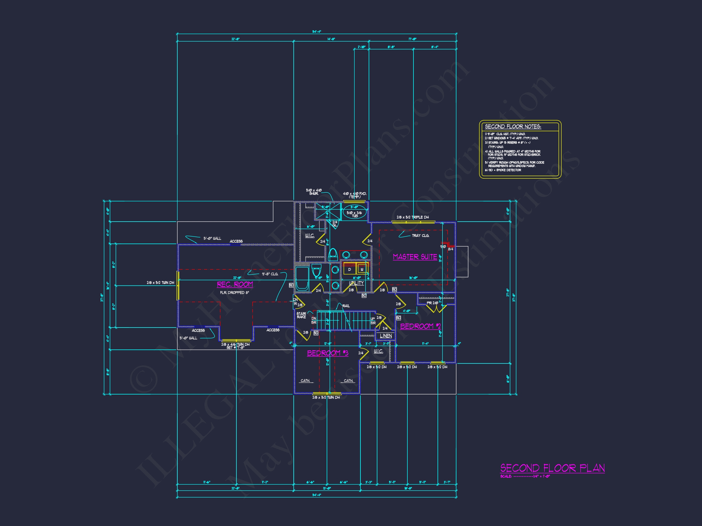 Modern Home Plan with Architectural Designs and CAD Features