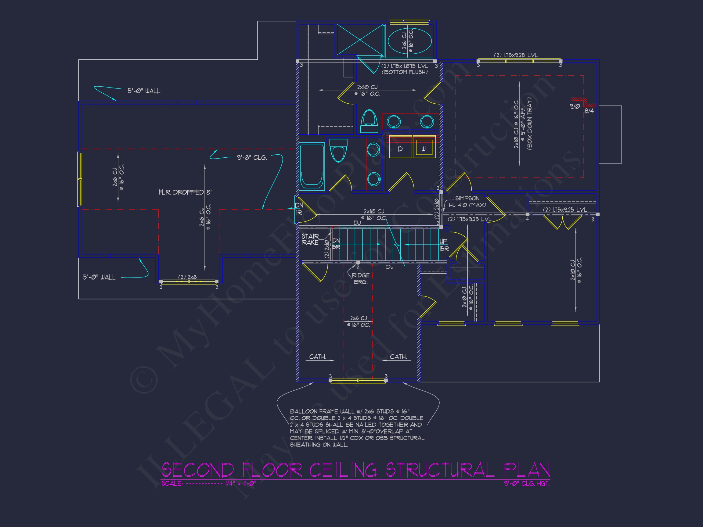 Modern Home Plan with Architectural Designs and CAD Features