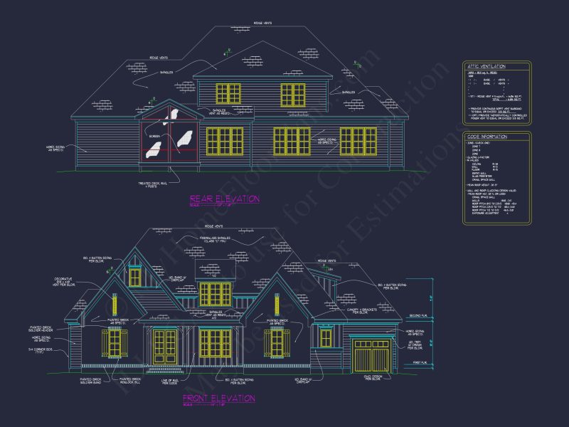 Modern house Plan with CAD Blueprints and Stunning Architecture