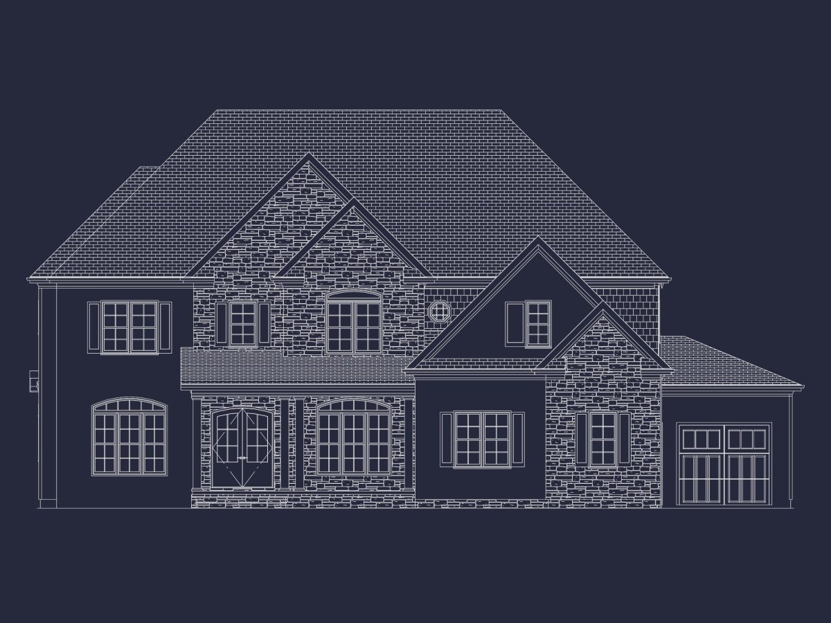 Modern house Plan with CAD Designs and Blueprint Features