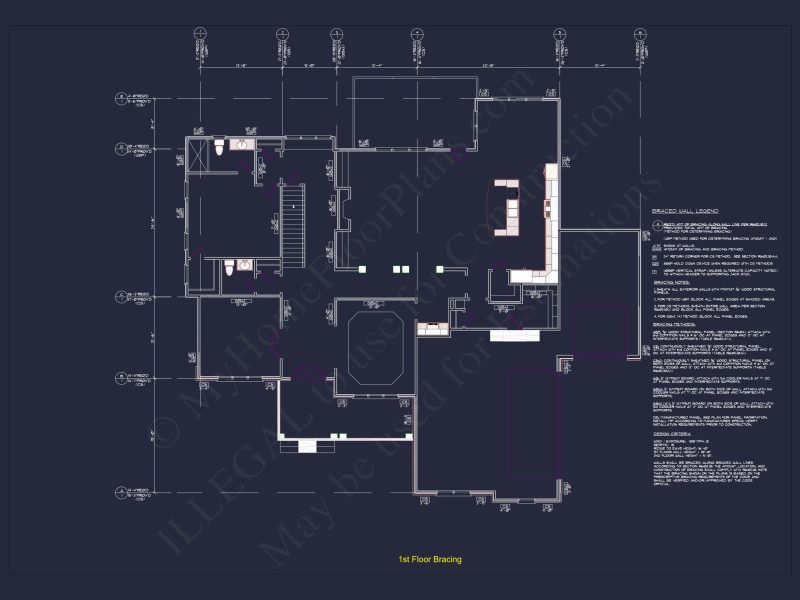 Modern house Plan with CAD Designs and Blueprint Features