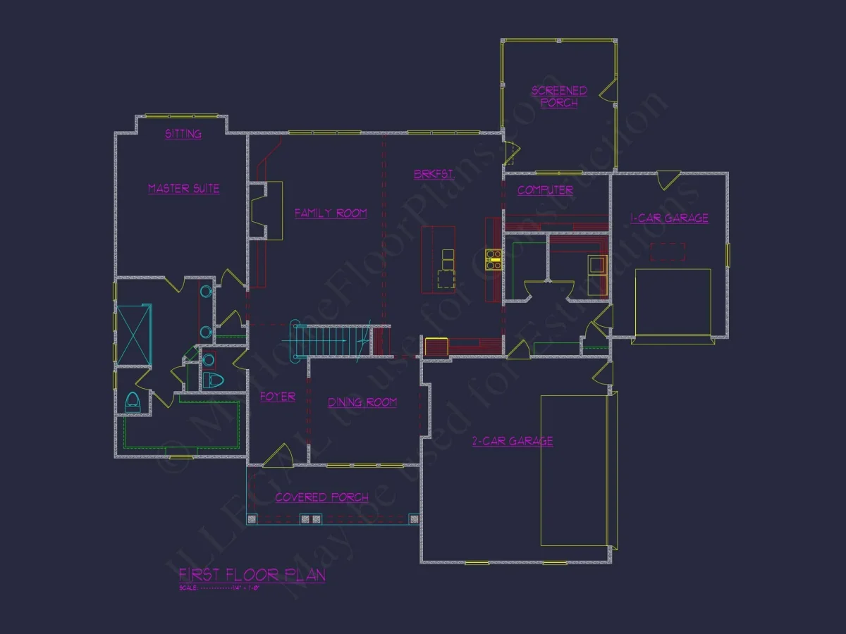 Modern house Plan with CAD Designs, Blueprint & Two Floors