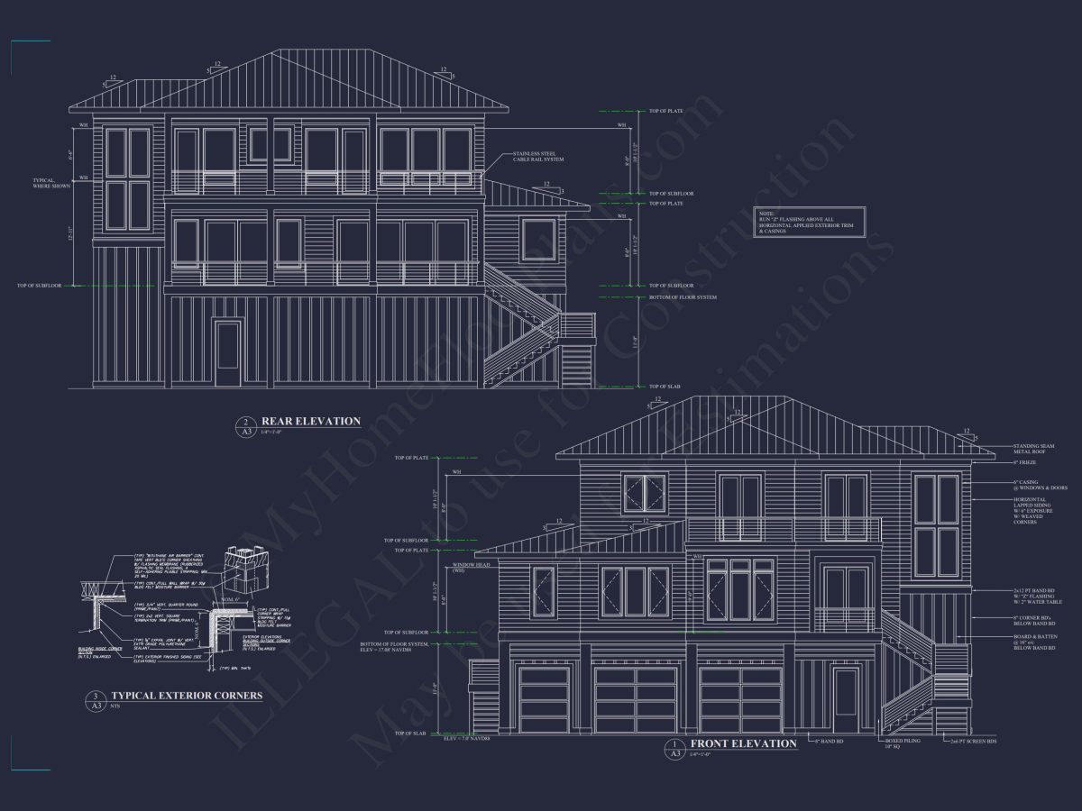 Modern house Plan with CAD Designs, Floor Plans & Blueprint