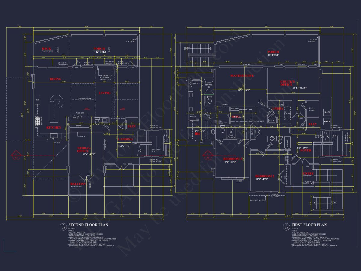 Modern house Plan with CAD Designs, Floor Plans & Blueprint