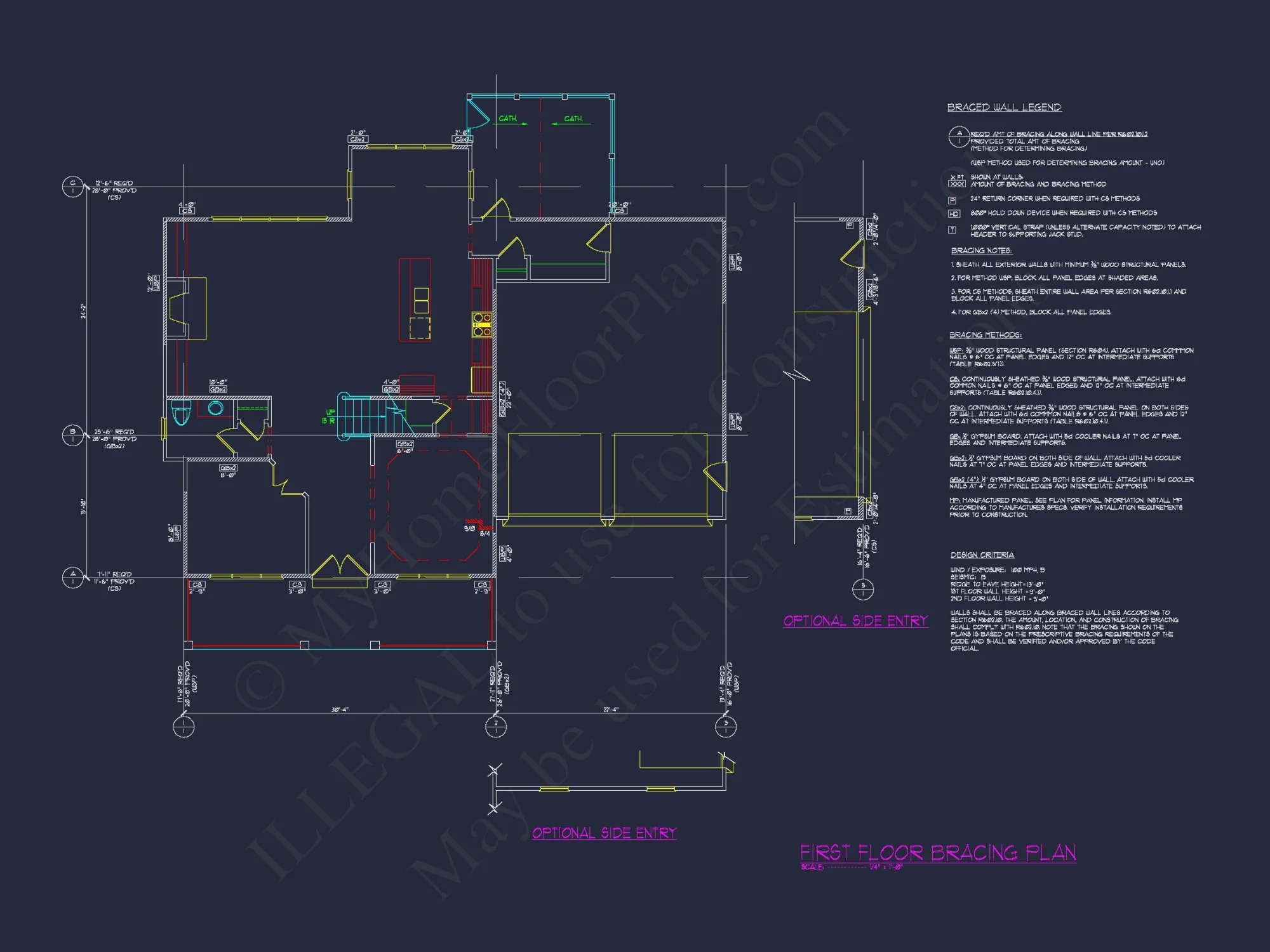 Modern house Plan with CAD Designs, Floor Plans & Blueprints