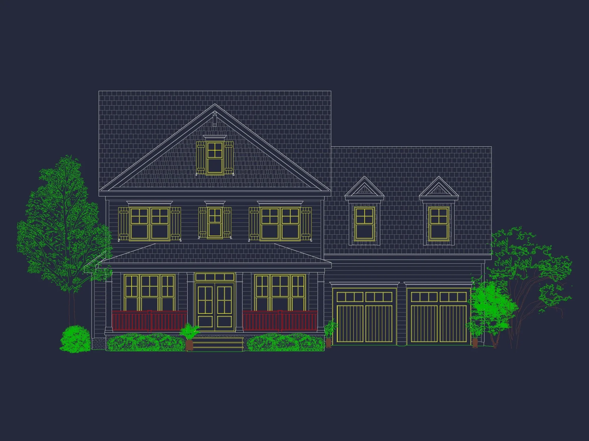 Modern house Plan with CAD Designs, Floor Plans & Blueprints