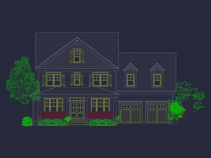 Modern house Plan with CAD Designs, Floor Plans & Blueprints