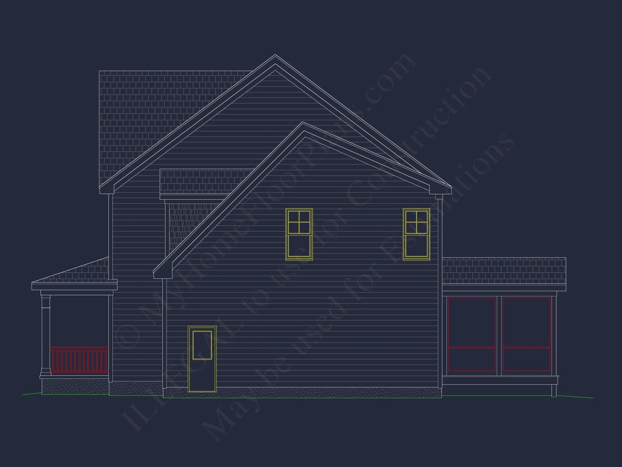 Modern house Plan with CAD Designs, Floor Plans & Blueprints