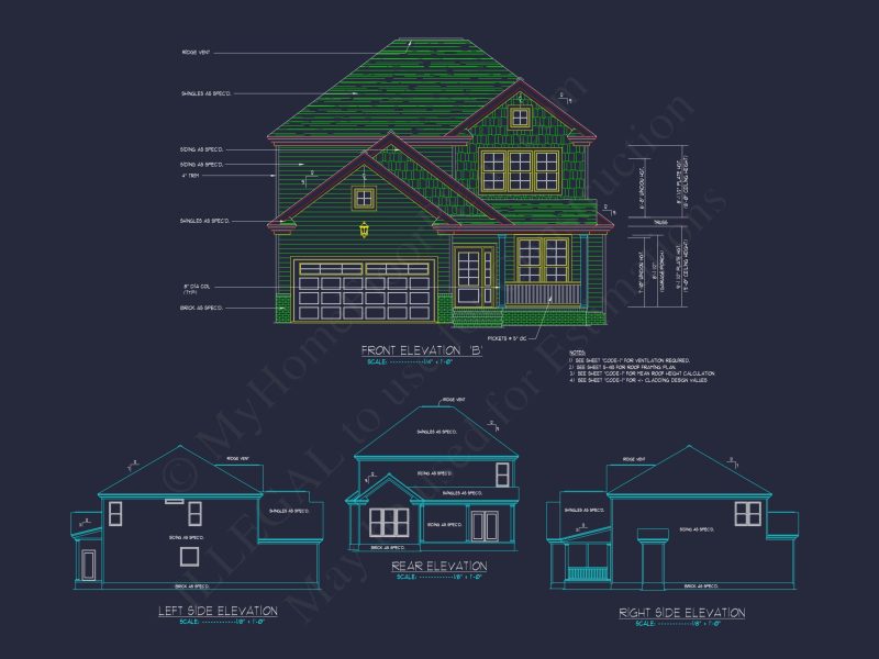 Modern house Plan with CAD Designs, Floor Plans, and Blueprint