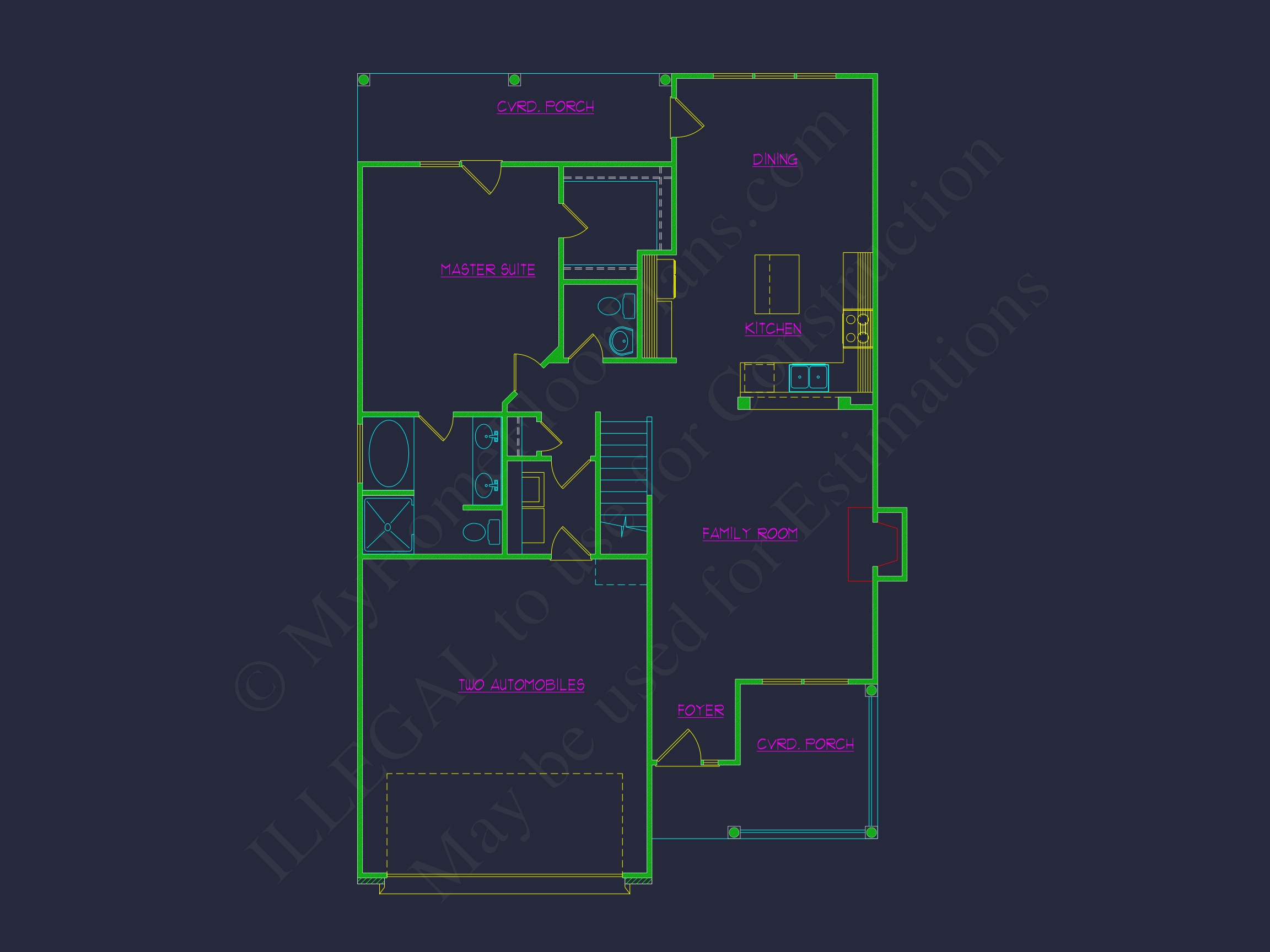 Modern Home Plan with CAD Designs,Floor Plans,and Blueprint