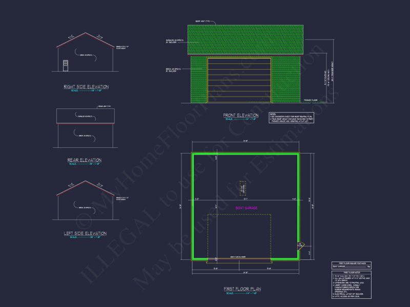 Modern house Plan with Detailed Blueprint & Architectural Designs