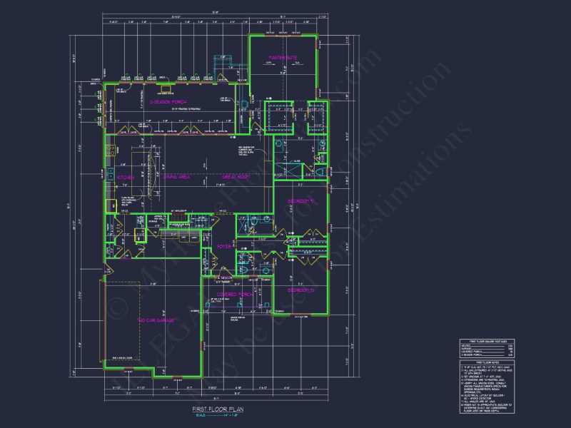 Modern house Plan with Detailed Blueprint & Architectural Designs