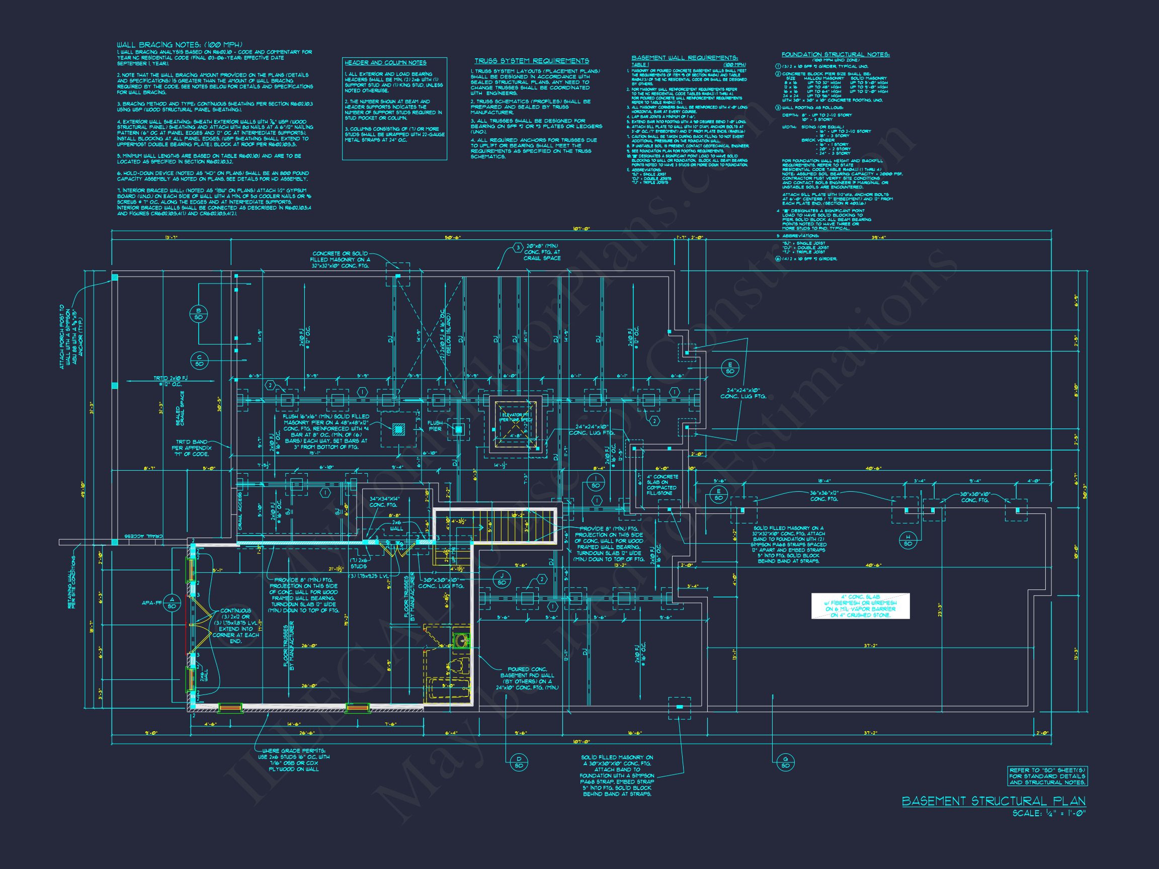 Modern house Plan with Detailed Blueprint and CAD Designs
