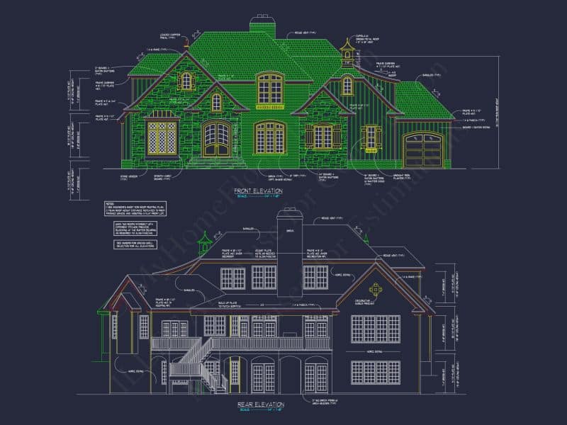 Modern house Plan with Detailed CAD Architecture Designs