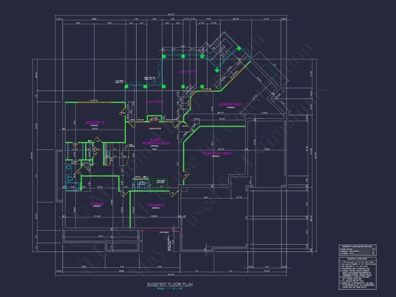 Modern house Plan with Detailed CAD Architecture Designs