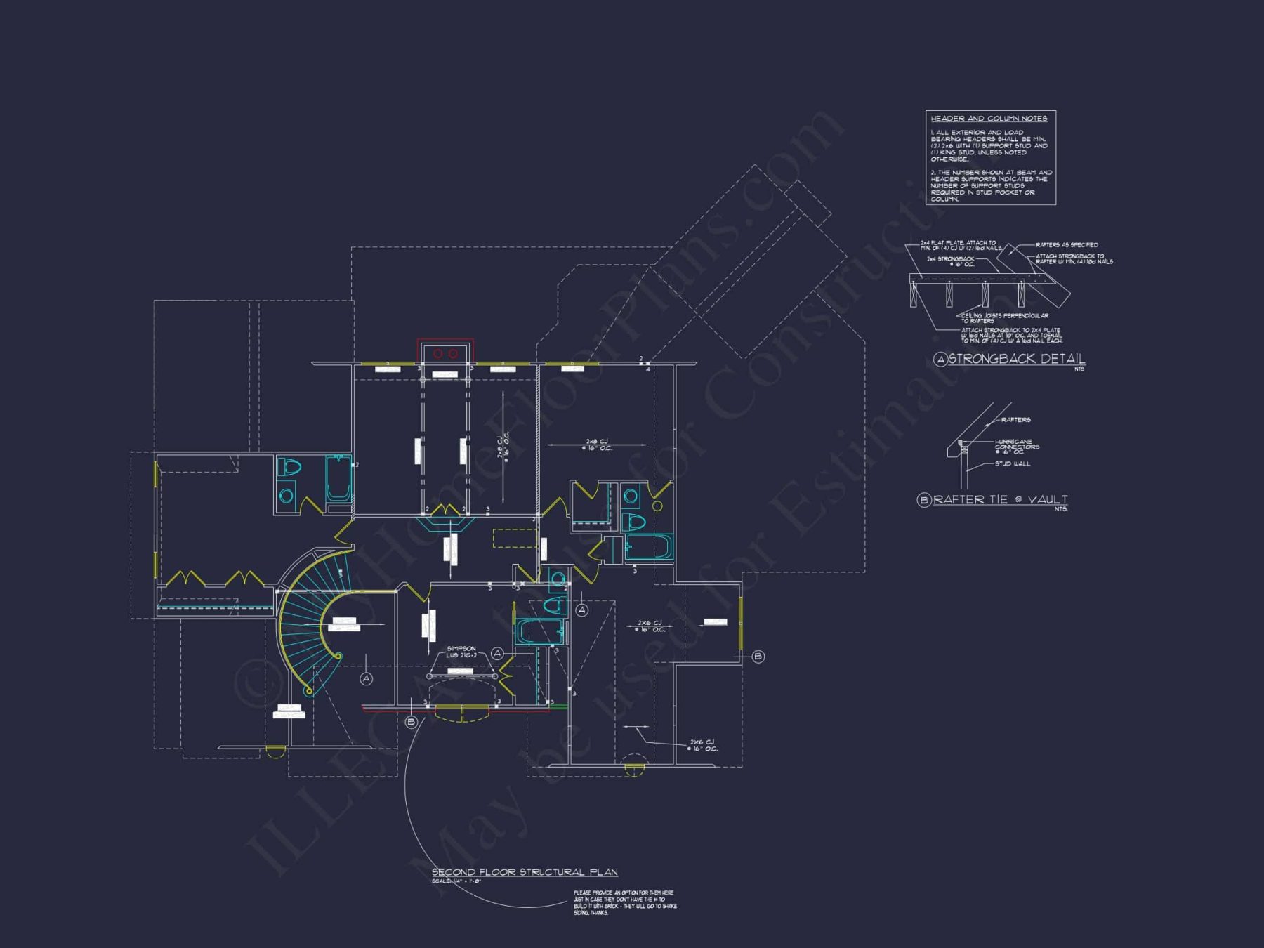 Modern house Plan with Detailed CAD Architecture Designs