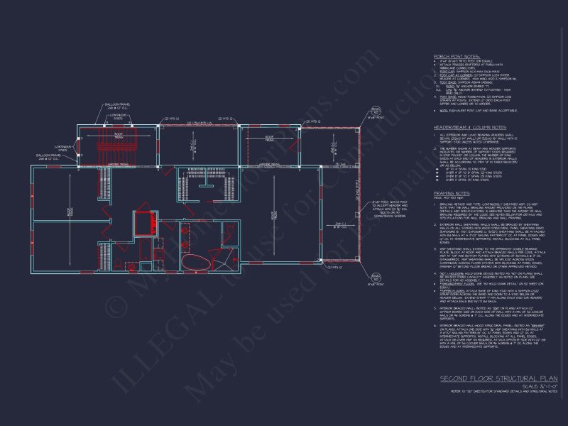 Modern house Plan with Detailed CAD Blueprint and Architecture