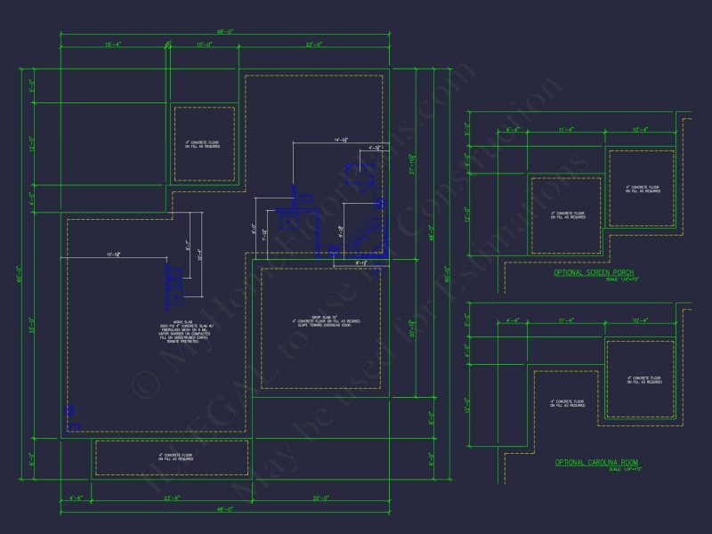 Modern house Plan with Detailed CAD Designs & Floor Blueprints