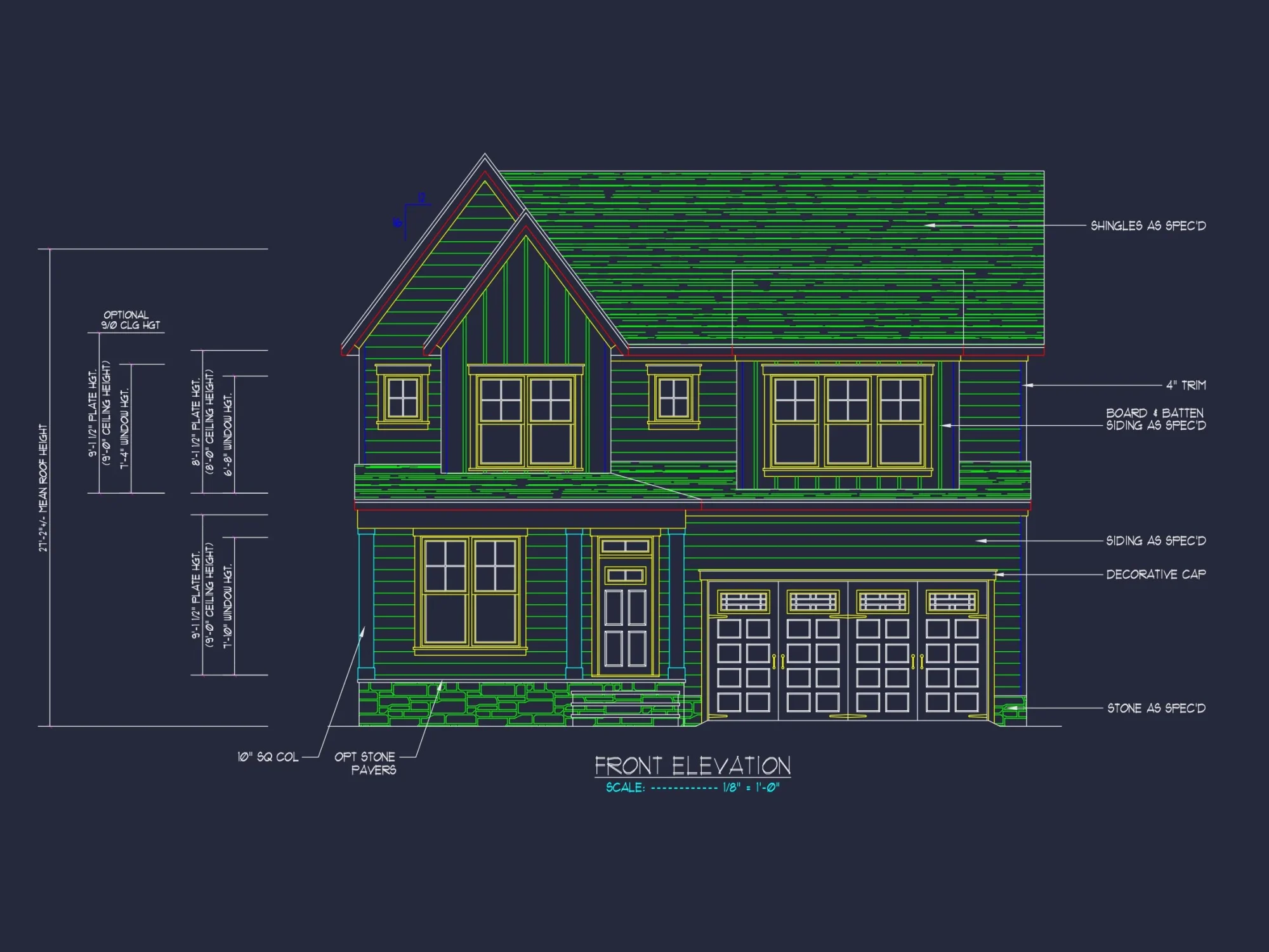 Modern house Plan with Floor Blueprint, CAD Designs & Architecture