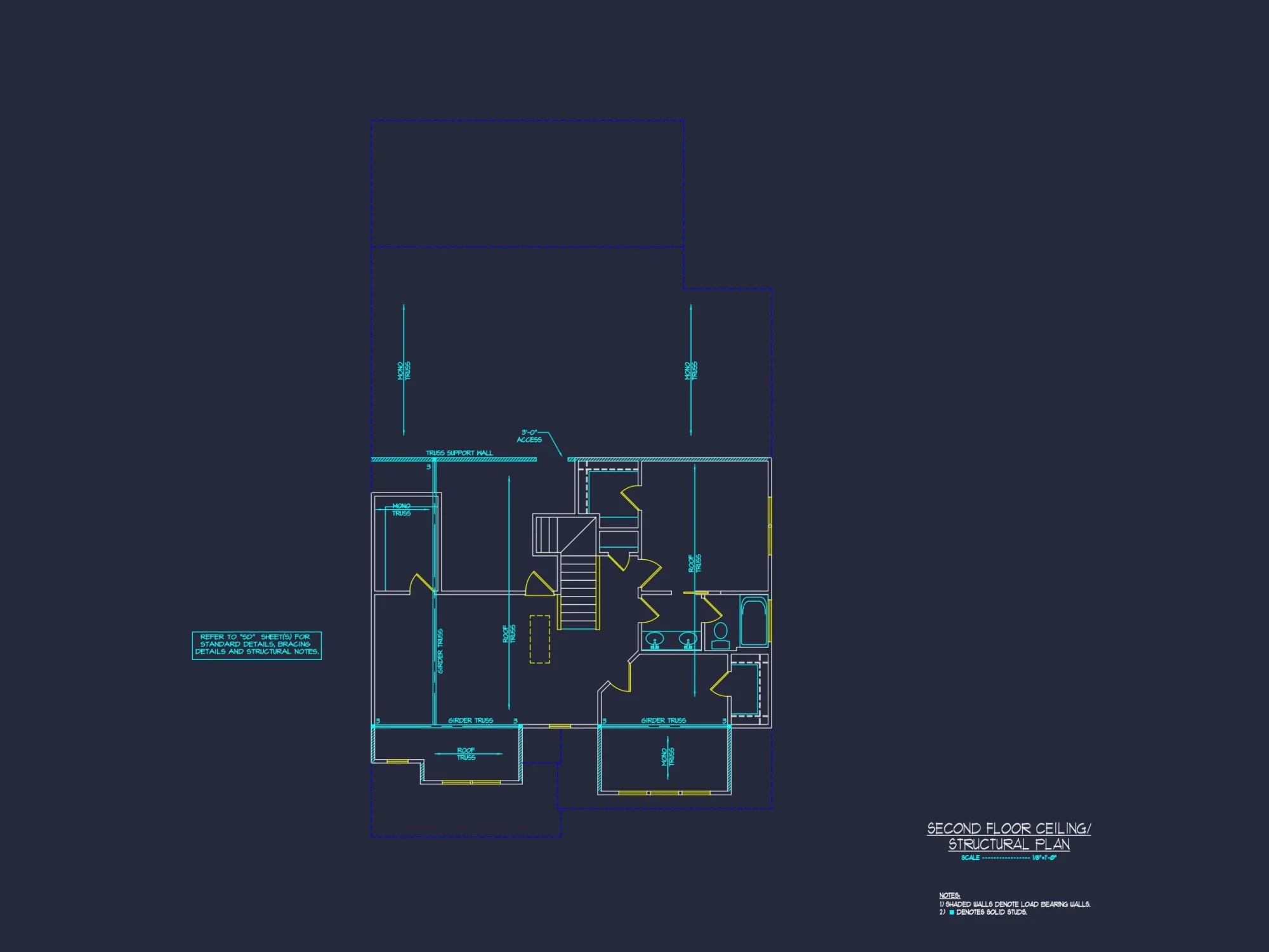 Modern house Plan with Floor Blueprint, CAD Designs & Architecture