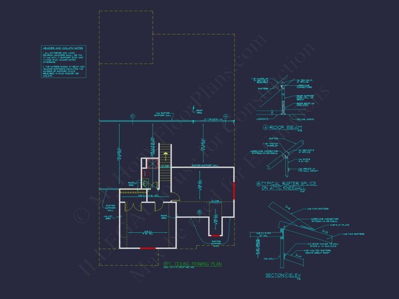 Modern house Plan with Floor Plan, CAD Blueprint & Designs