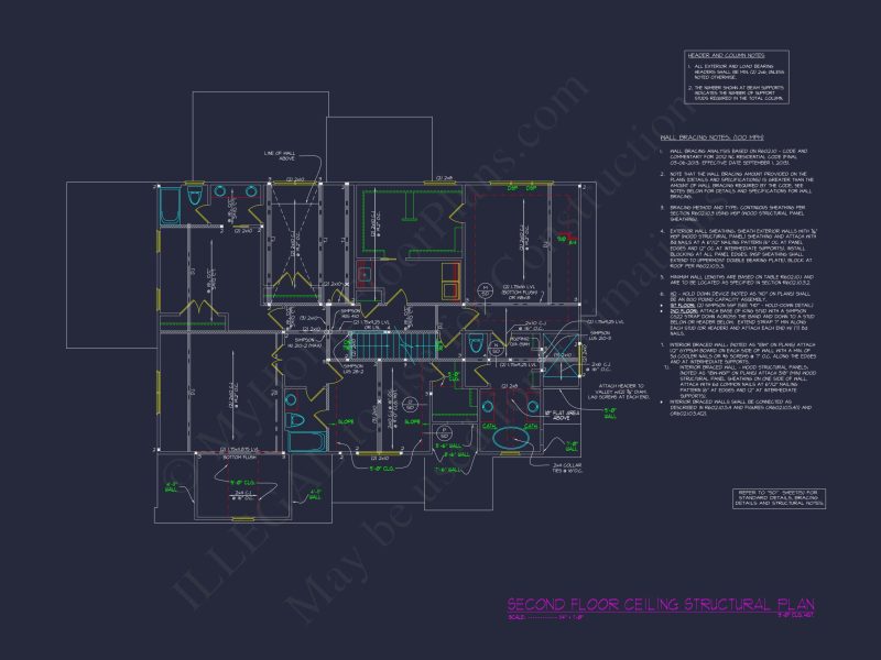Modern house Plan with Spacious Floor Design and CAD Blueprint