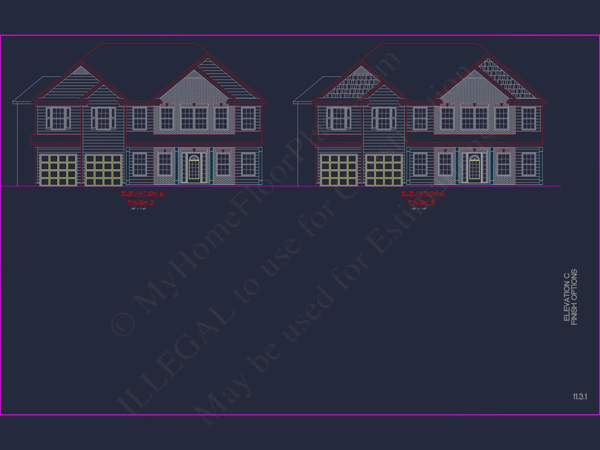 Modern house Plan with Spacious Floor Plans & CAD Designs