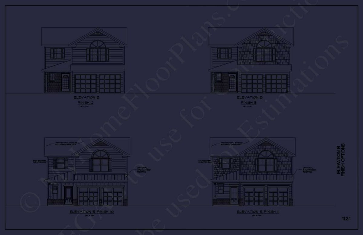 Modern house Plan with Spacious Floor Plans & CAD Designs