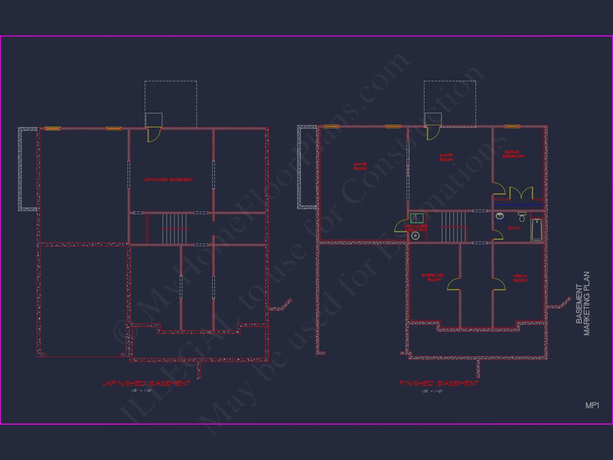 Modern house Plan with Spacious Floor Plans & CAD Designs