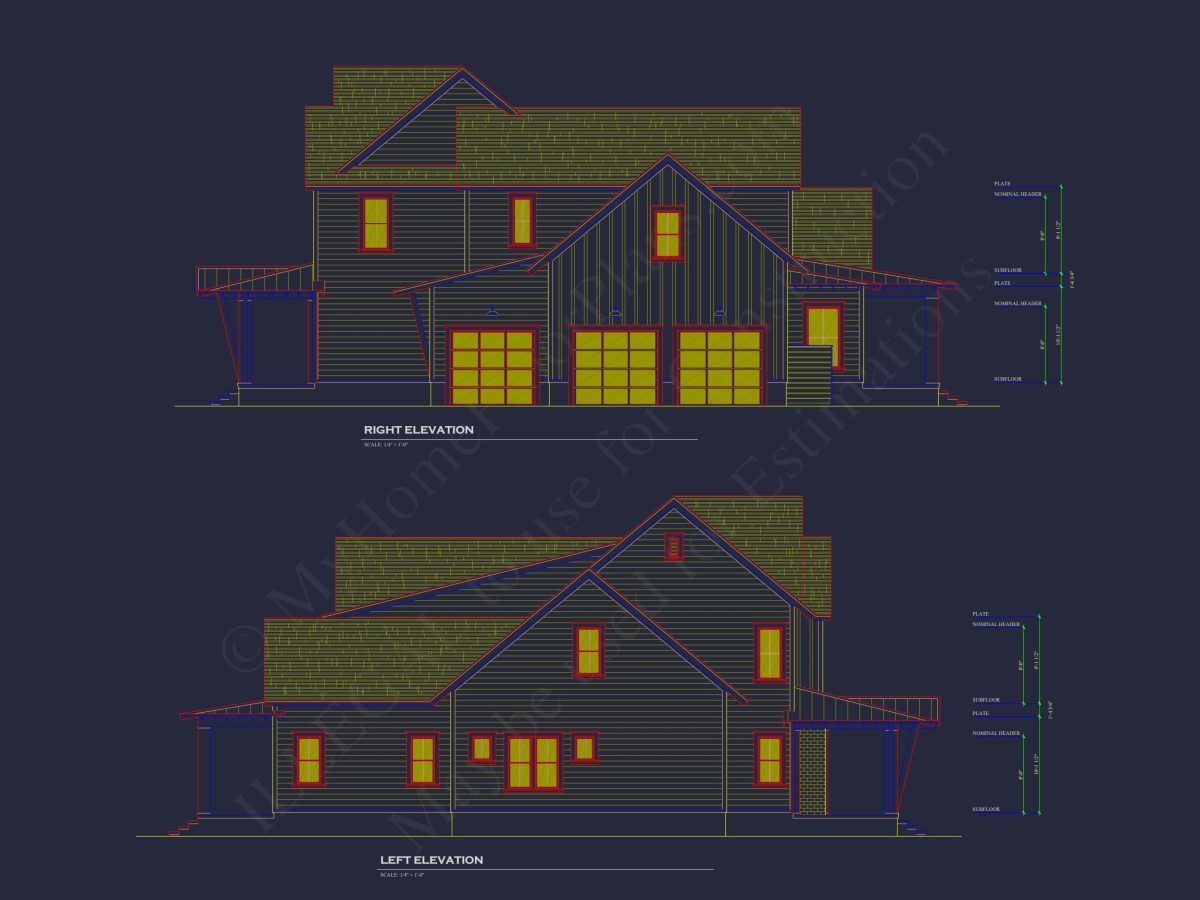 Modern house Plan with Spacious Floor Plans and Architectural Designs