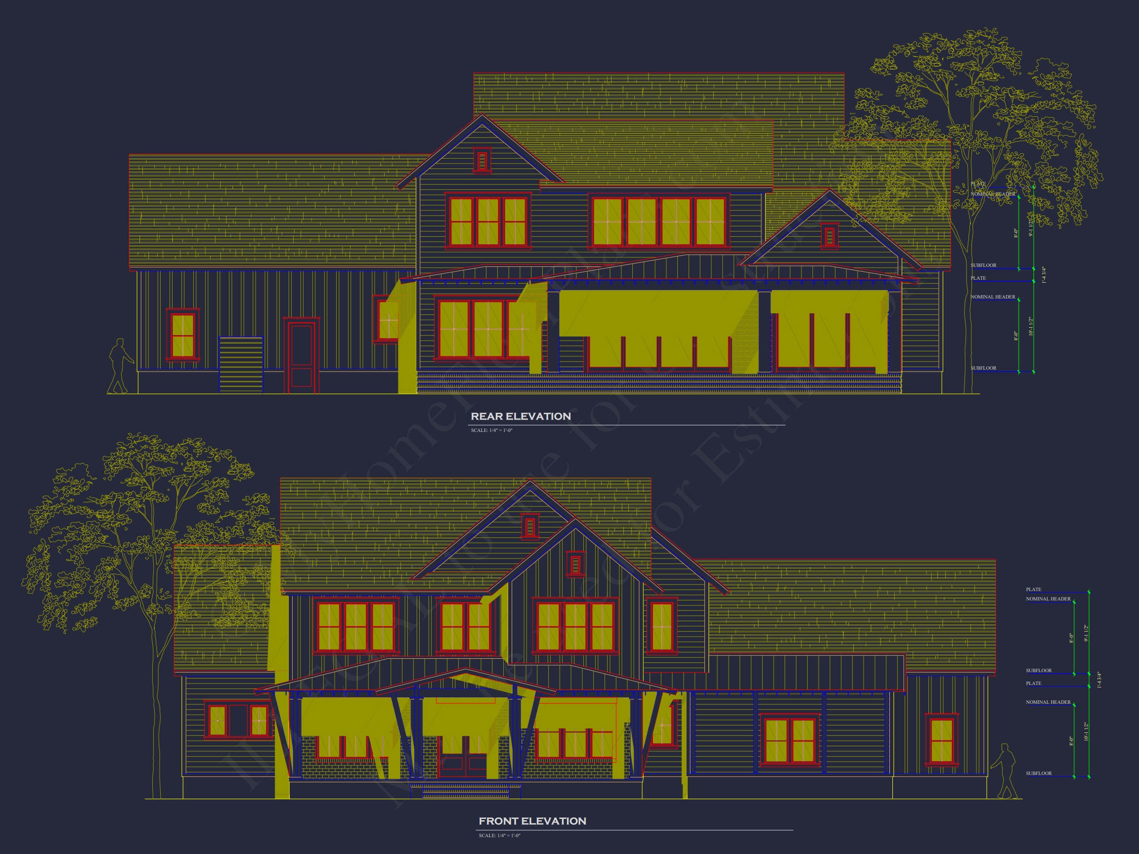 Modern Home Plan with Spacious Floor Plans and Architectural Designs