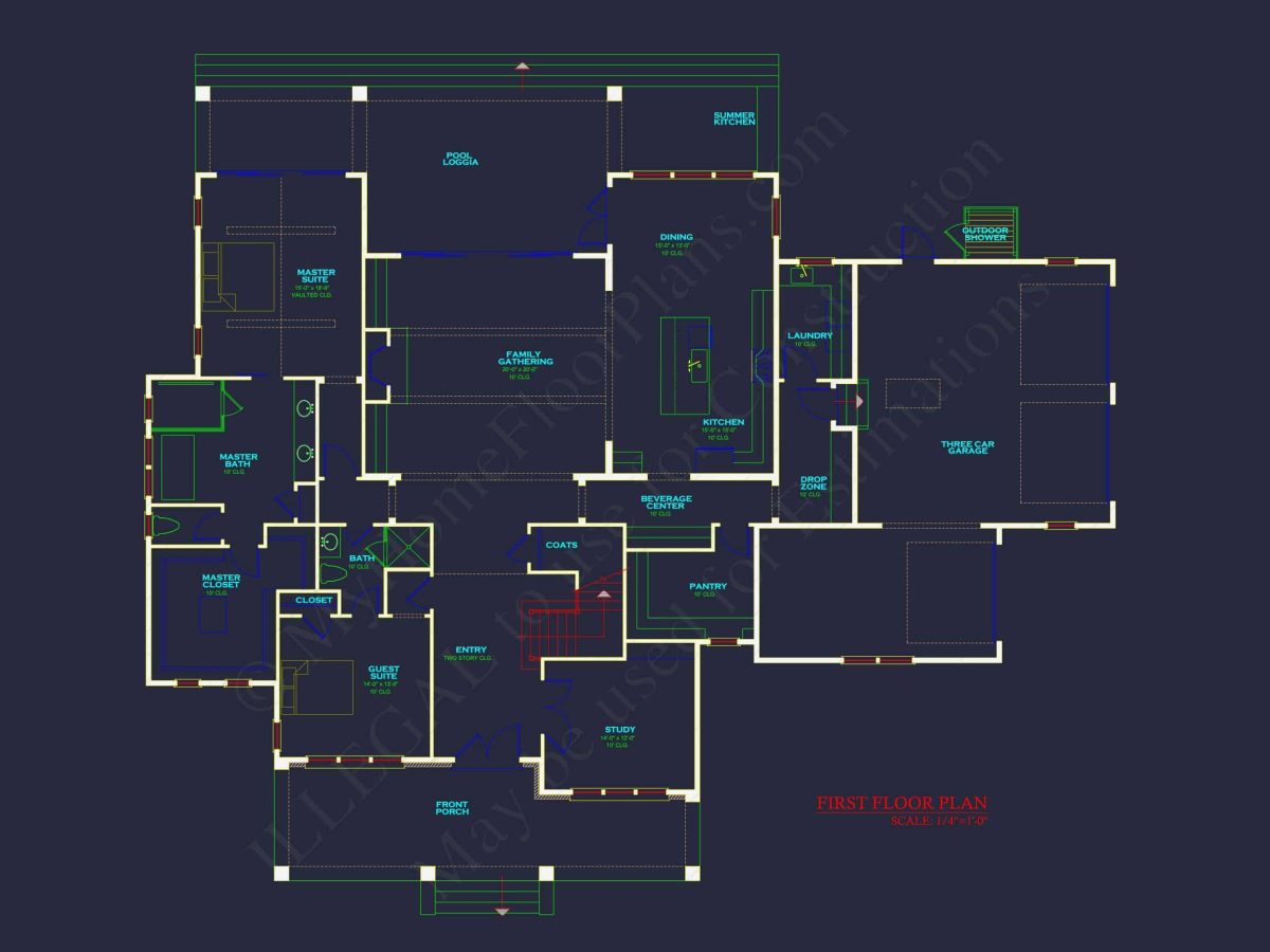 Modern house Plan with Spacious Floor Plans and Architectural Designs