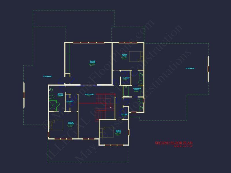 Modern house Plan with Spacious Floor Plans and Architectural Designs