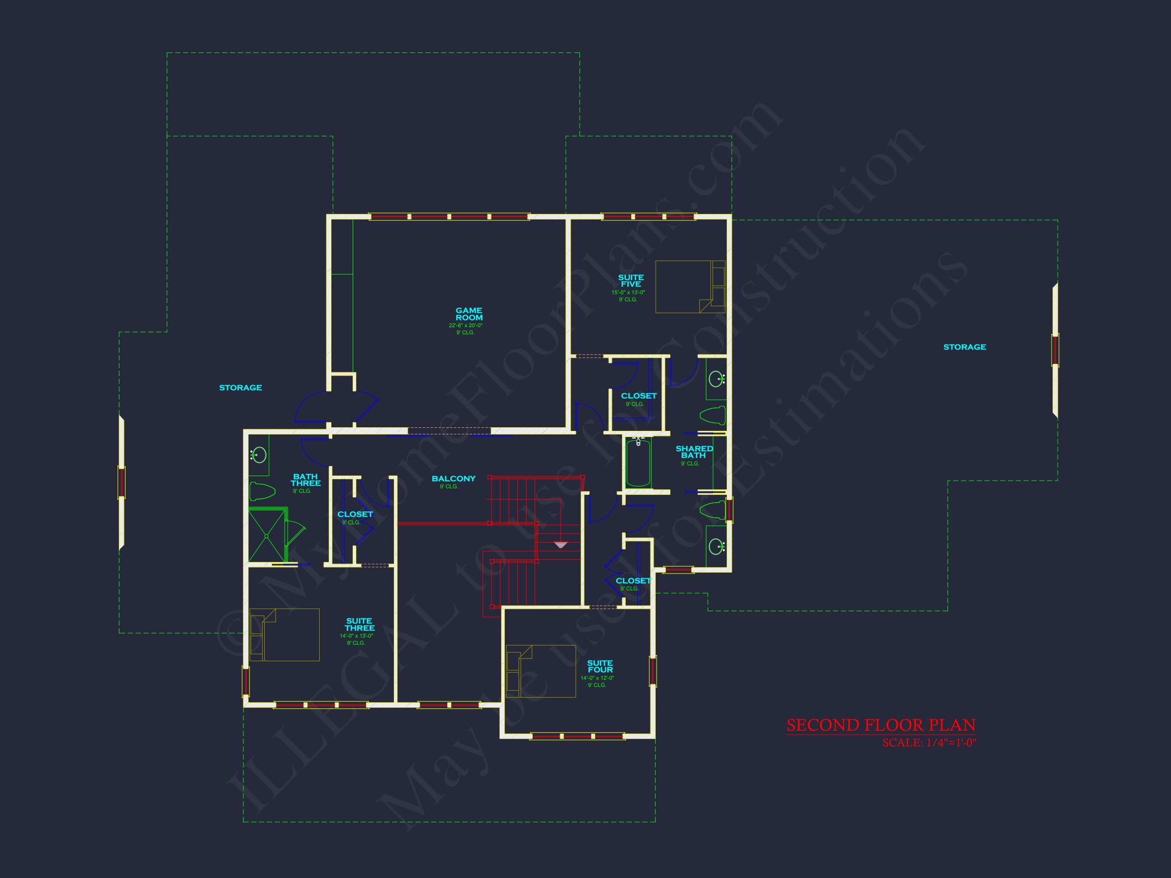 Modern Home Plan with Spacious Floor Plans and Architectural Designs