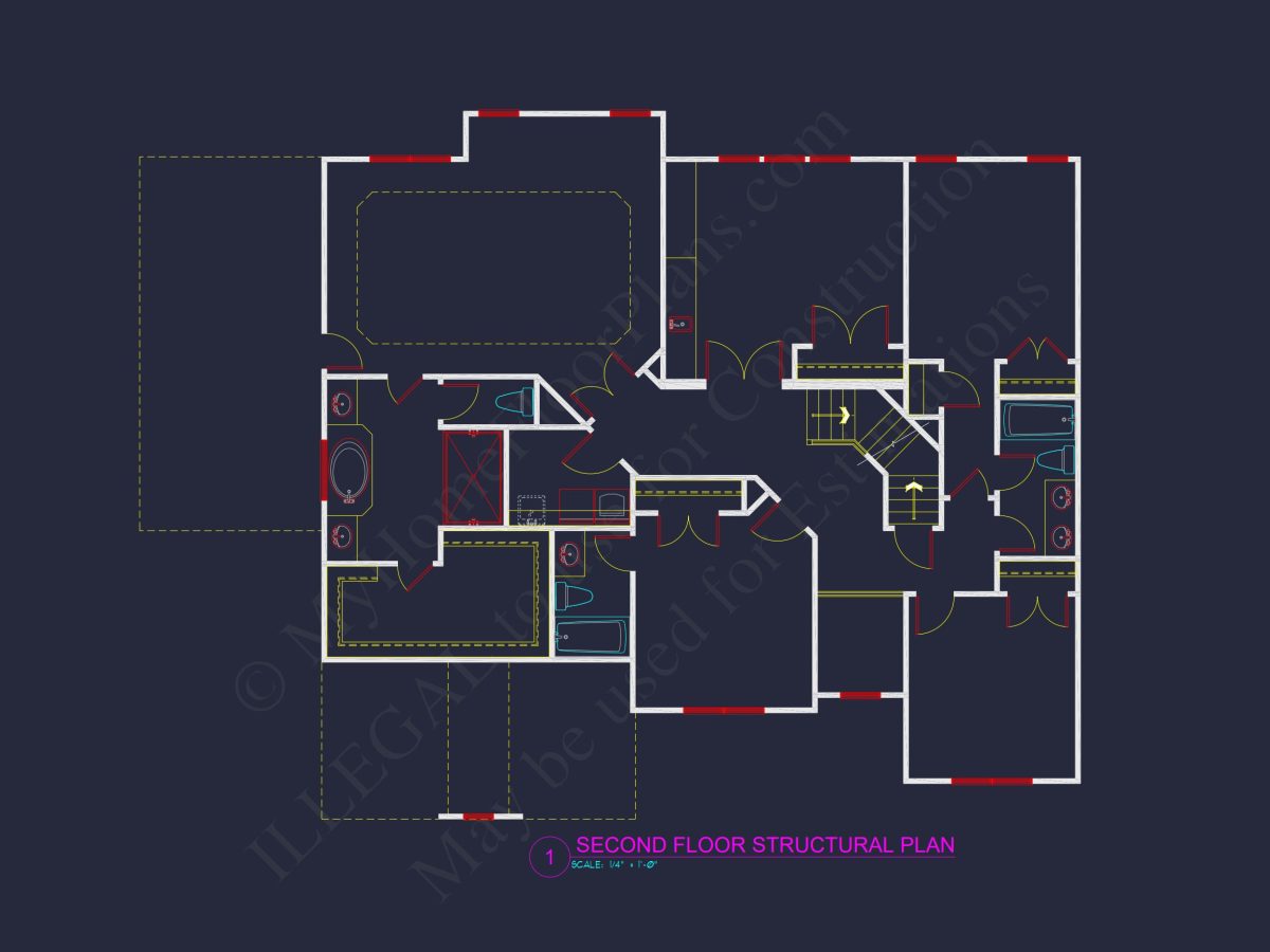 Modern house Plan – Detailed Floor Plans & CAD Designs