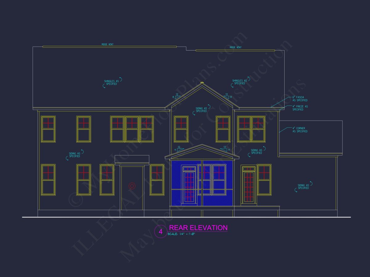 Modern house Plan – Detailed Floor Plans & CAD Designs