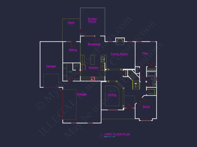 Modern house Plan – Detailed Floor Plans & CAD Designs