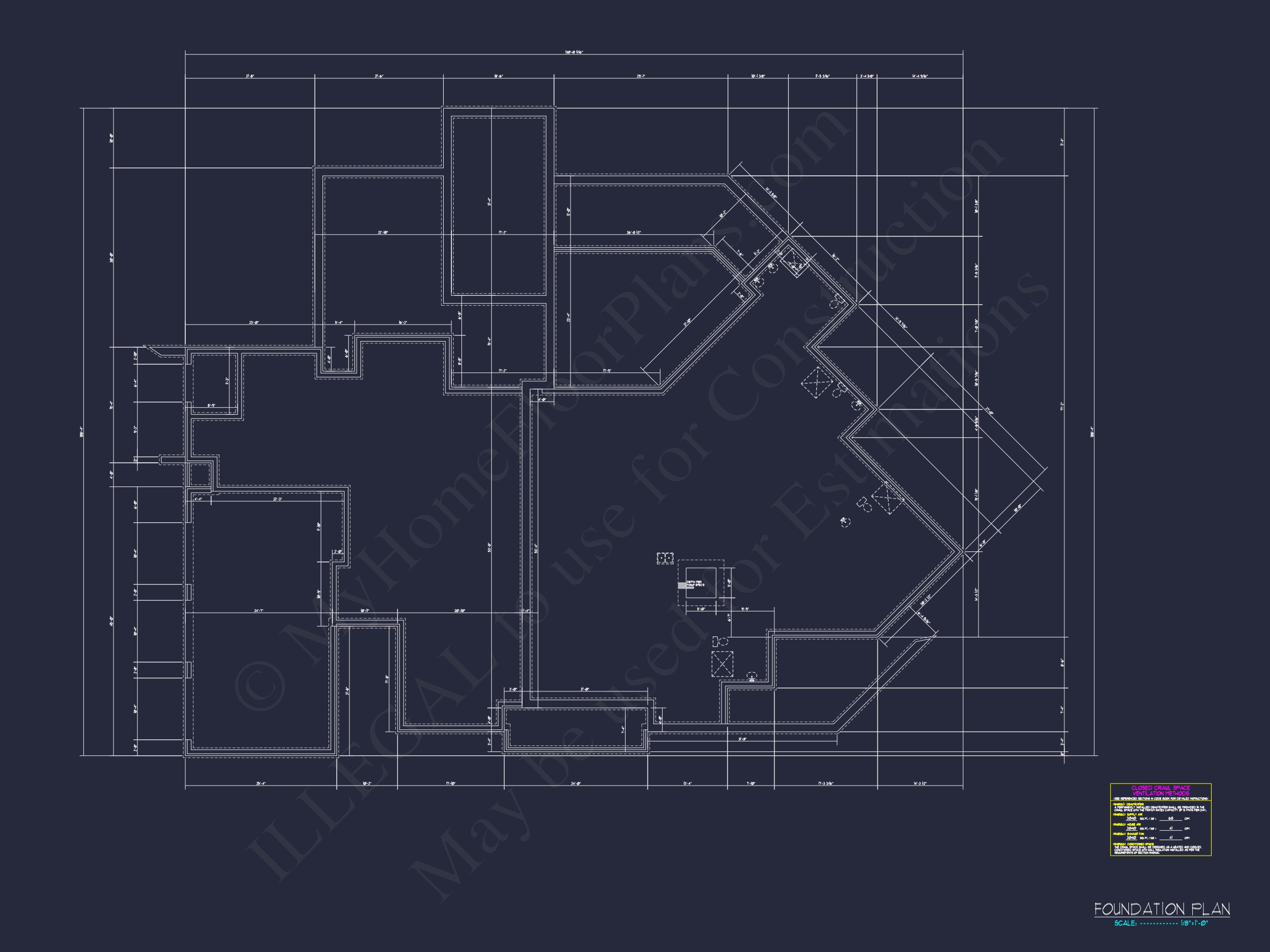 Modern Luxury Home Plan with Detailed Floor Blueprint Designs