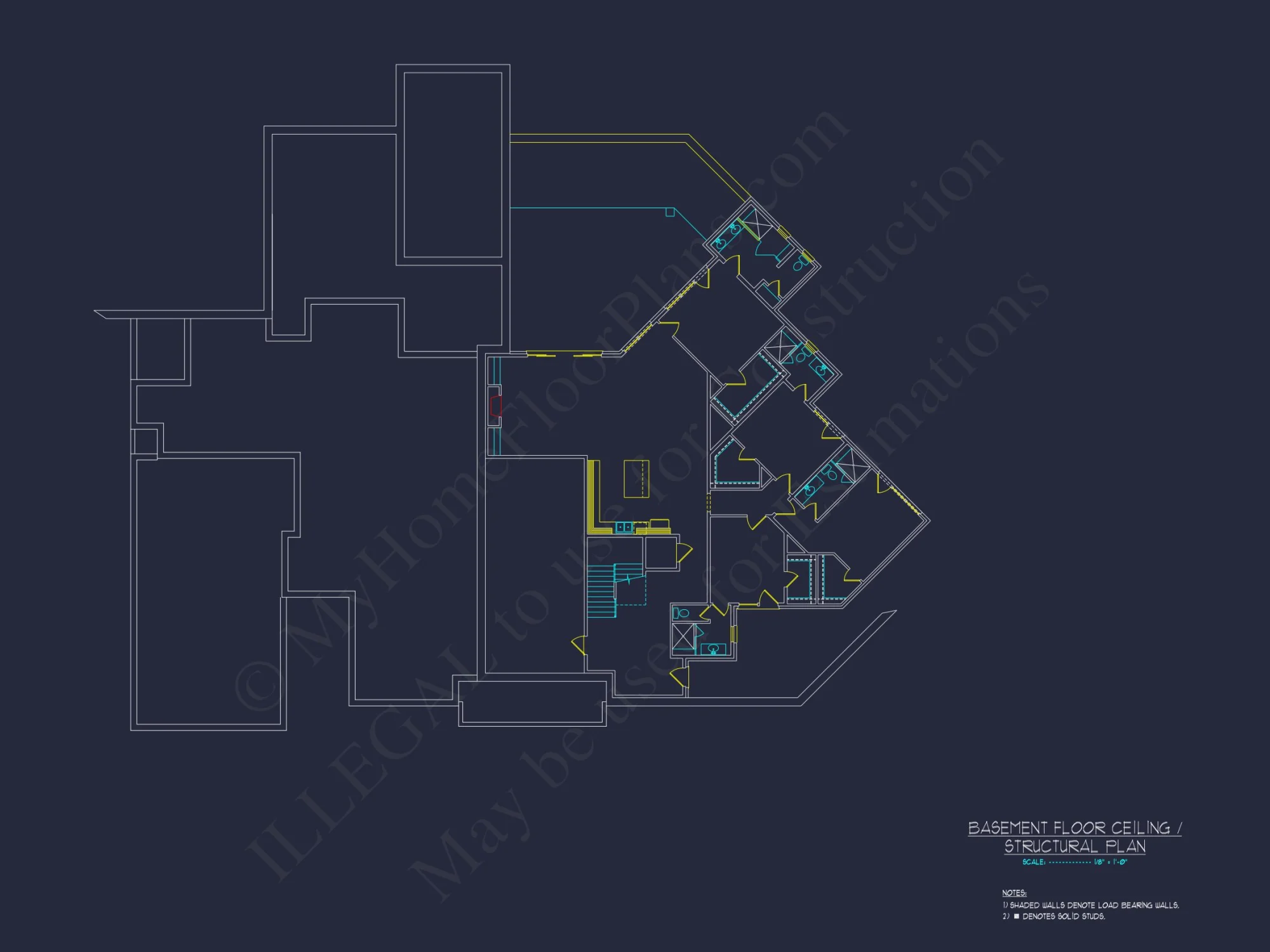 Modern Luxury house Plan with Detailed Floor Blueprint Designs