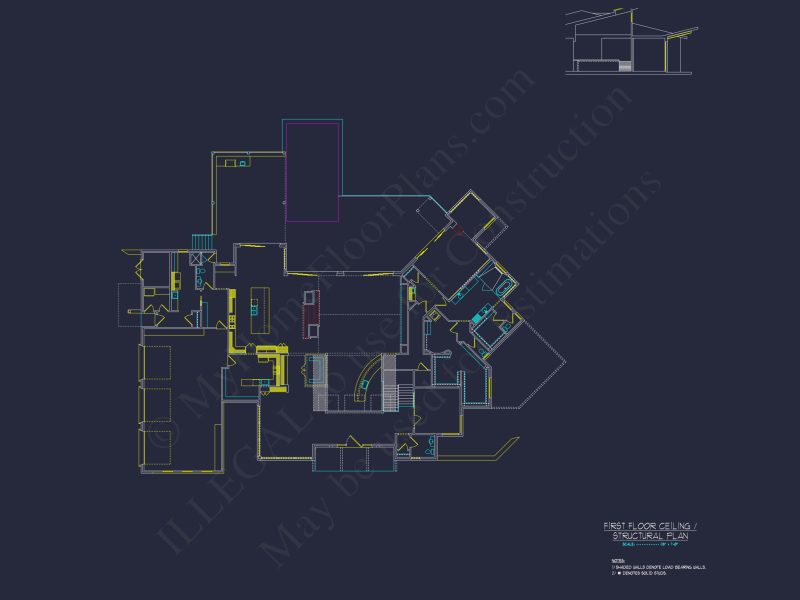 Modern Luxury house Plan with Detailed Floor Blueprint Designs