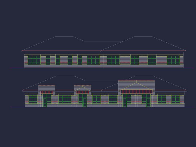 Modern Office Floor Plan with CAD Architecture and Designs