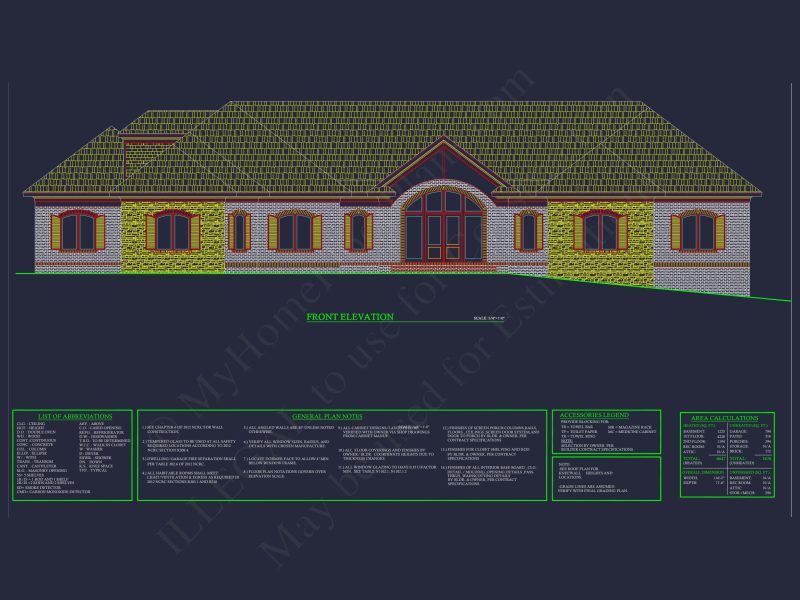 Modern Pool House Floor Plan with CAD Blueprint Designs