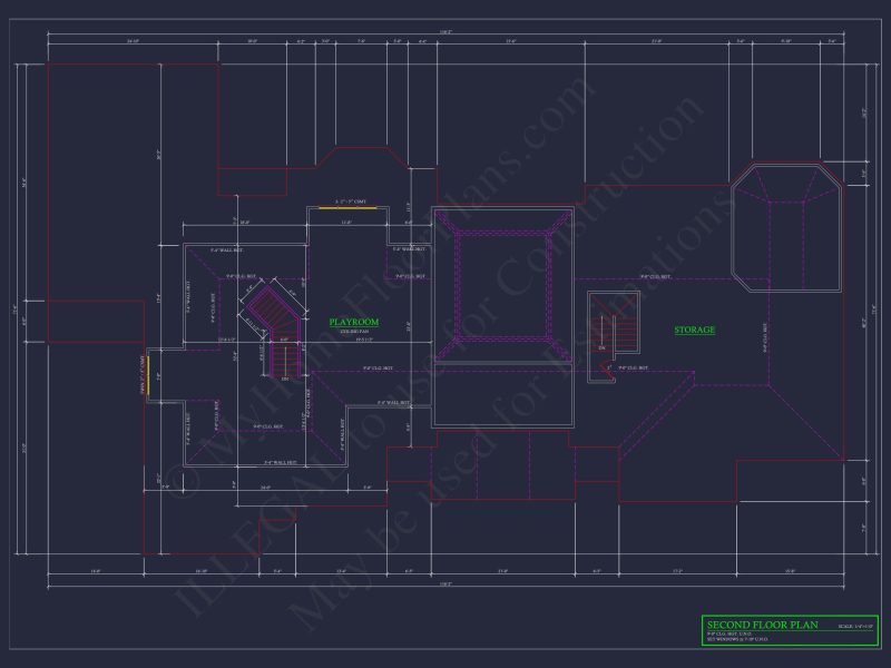 Modern Pool House Floor Plan with CAD Blueprint Designs