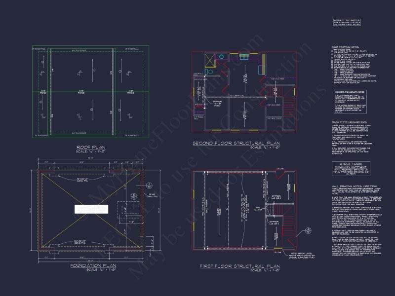 Modern Pool House Floor Plan with CAD Blueprint Designs